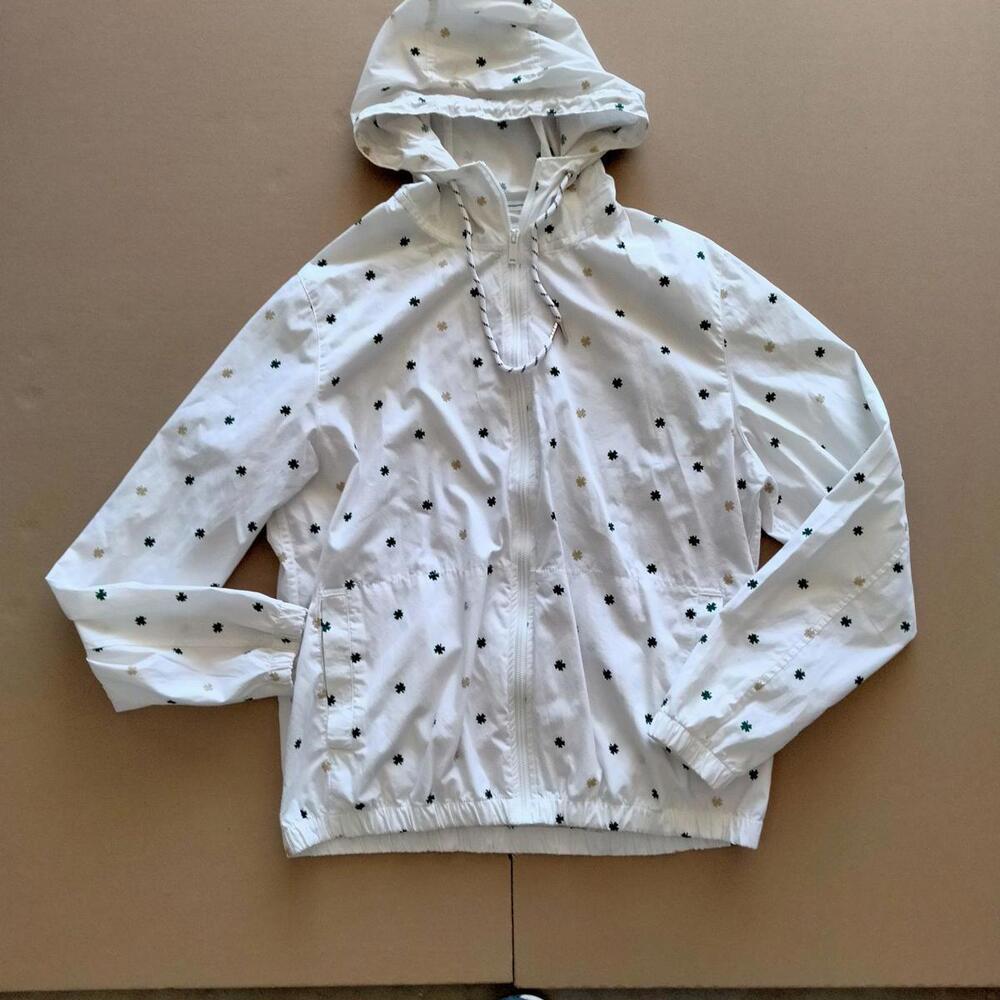 Denim & Flower Ricky Singh Size L Large Jacket Clovers Light Zip Up Hood Lucky - Picture 2 of 7